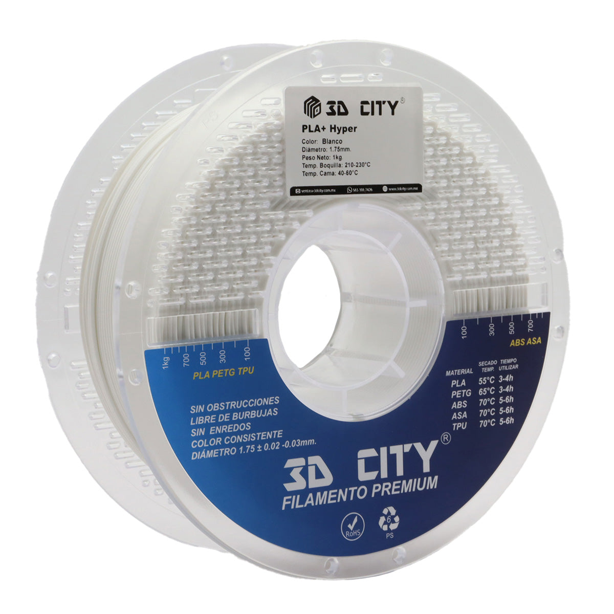 Filamento PLA+ Hyper 3DCity