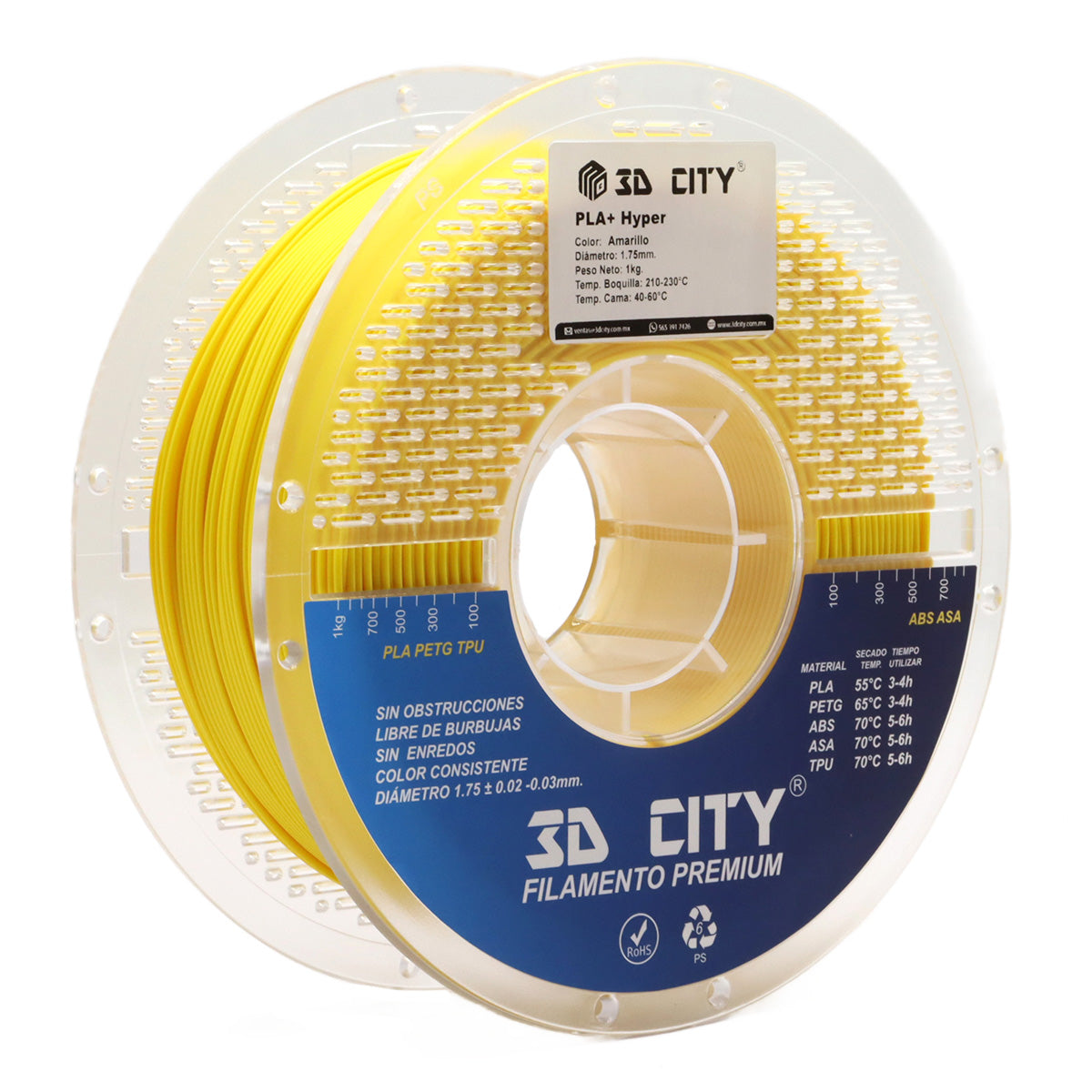 Filamento PLA+ Hyper 3DCity Imagen principal del producto