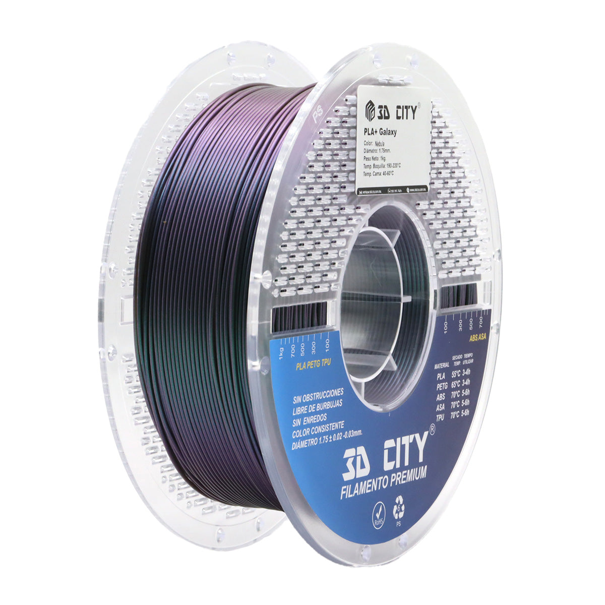 Filamento PLA+ Galaxy 3DCity Imagen secundaria del producto
