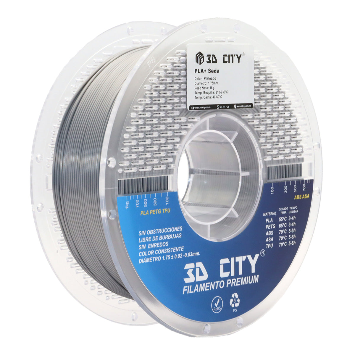 Filamento PLA+ Silk 3DCity Imagen secundaria del producto