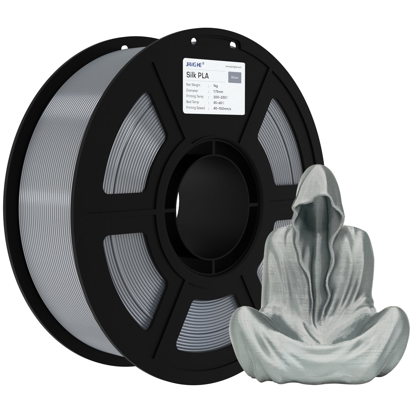 Filamento PLA Seda JamgHe l 1.75mm Alta Precisión 1 kg | 3DCity México